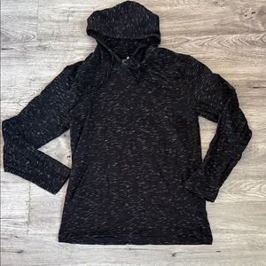 NWT Black Hooded Longsleeve Tee